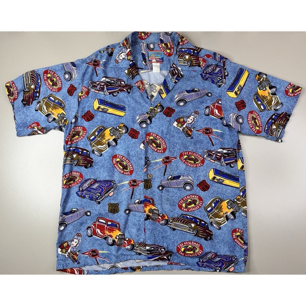 VTG Reyn Spooner Joe Kealoha's Hawaiian Shirt Mens M Tiki Aloha‎ Hotrod Gasser